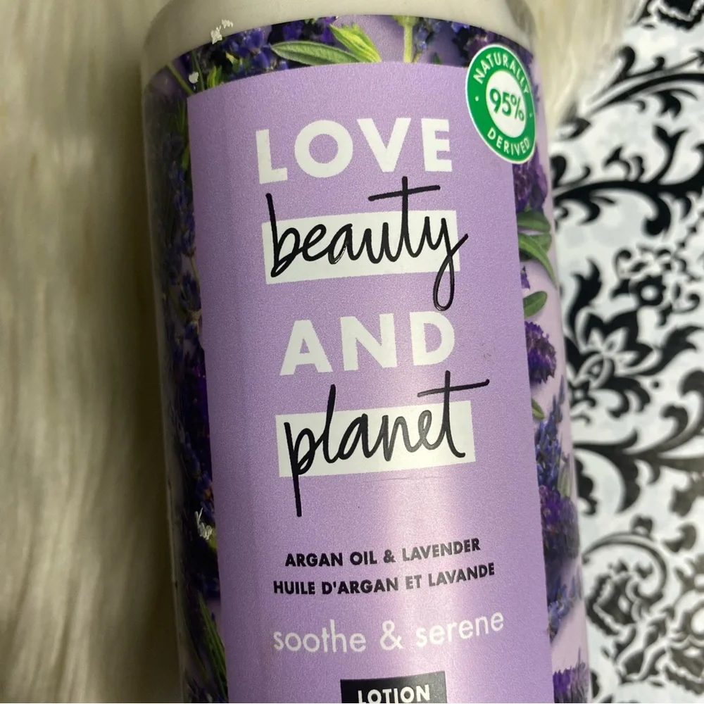 NWT Love Beauty And Planet : discontinued argan oil + lavender full body lotion
